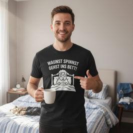 Waunst spinnst | Herren T-Shirt schwarz