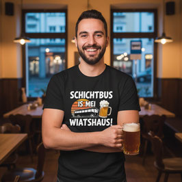 Schichtbus | Herren T-Shirt schwarz