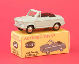 Vespa 400 cabriolet sur base Dinky Toys 24L vintage code 3 sthubert92