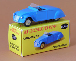 Citroen 2 C.V berline compétition sur base Dinky Toys 24T vintage code 3 sthubert92