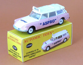 Coffret Citroen Id 19 ambulance Aspro sur base Dinky Toys 539 sthubert92