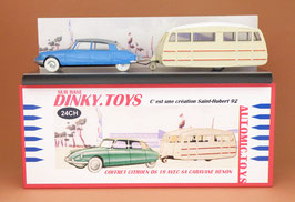 Citroen Ds 19 avec sa caravane Henon sur base Dinky Toys 24C vintage code 3 sthubert92