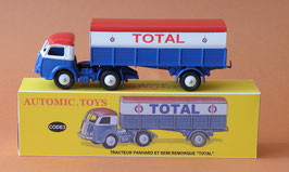 Camion Panhard Movic simple ou double remorque Total sur base Dinky Toys 32A Code 3 sthubert92