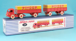 Camion Panhard Movic simple ou double remorque Cirque Pinder sur base Dinky Toys 32A Code 3 sthubert92