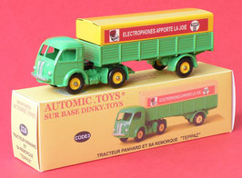 Camion Panhard Movic simple ou double remorque Tepaz sur base Dinky Toys 32A Code 3 sthubert92