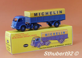 Camion Panhard Movic simple ou double remorque Michelin sur base Dinky Toys 32A Code 3 sthubert92
