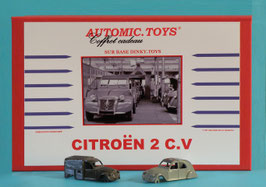 Coffret usine Citroen 2cv berline et fourgonnette sur base Dinky Toys Code 3 sthubert92