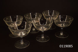 6 Dessertschalen Kristall geschliffen (L0119085)