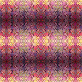 Incandescent, Daisy Chain Red/Multi, Paula Nadelstern, Benartex 04132150926