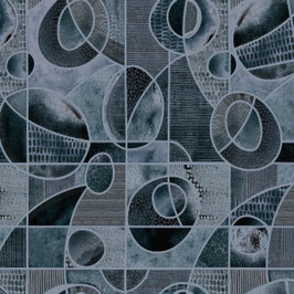 Flora & Form, Orbit, Indigo Blue, Windham Fabrics 03173450926