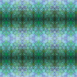 Incandescent, Daisy Chain Turquoise/Multi, Paula Nadelstern, Benartex 04142150926