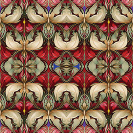 Incandescent, Jewel Box Red/Multi Paula Nadelstern, Benartex 04072150926
