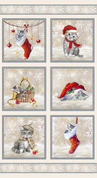 A Purr-fect Holiday Season, Panel, Blank Quilting Corp. 10108050825