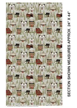 Allover Stone, Snow Village, Benartex, 07172550820