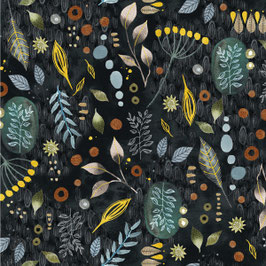 Flora & Form, Forage, Onyx,  Windham Fabrics 03033450926