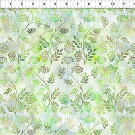 Sprigs - Green, Floragraphix, In The Beginning Fabrics 01203550821