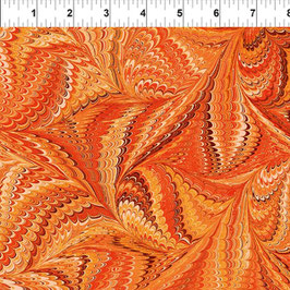 6JYM3 Genova Orange, Marble Essence by Jason Yenter, In The Beginning Fabrics