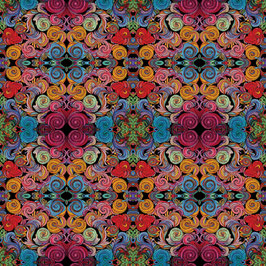 Incandescent, Bouquet Multi Paula Nadelstern, Benartex 04052150926