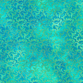 Mixed Metallics, Aqua, Robert Kaufman 09056950925