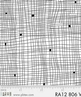 White on White Grid, Ramblings 12, P & B Textiles 09173850625