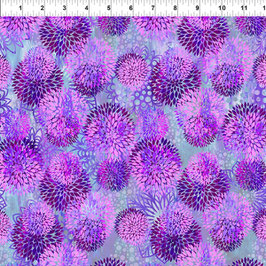 Chrysanthemum - Purple, Floragraphix, In The Beginning Fabrics 01263550821