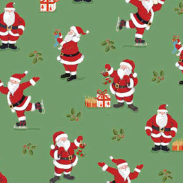 Weihnachtsmänner auf grünem Grund, Makower, 07026050716