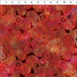 Circles - Red, Floragraphix, In The Beginning Fabrics 01133550821