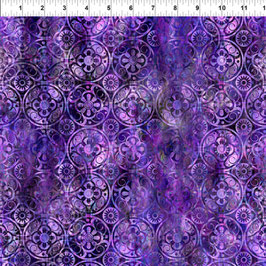 Medallions - Purple, Floragraphix, In The Beginning Fabrics 01273550821