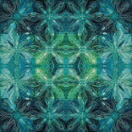 Incandescent, Reflections Turquoise, Paula Nadelstern, Benartex 04152150926