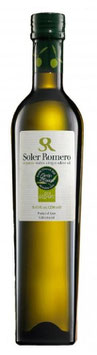 Bio OLivenöl SOLER ROMERO,  0,25 L-Flasche, Picual