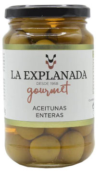 La Explanada Gourmet, Grüne Oliven mit Stein, im Glas  (5 Gläser)