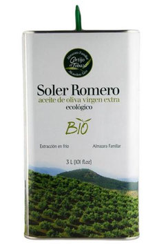 Bio OLivenöl SOLER ROMERO  3 Liter  Kanister