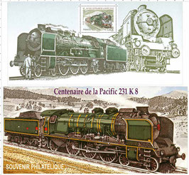 Bloc souvenir n°68 0,60€ Locomotive à vapeur 2012