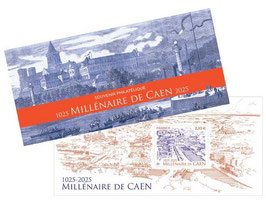 Bloc souvenir BS226 Millénaire de Caen 2,10€  - 2025 Neuf**