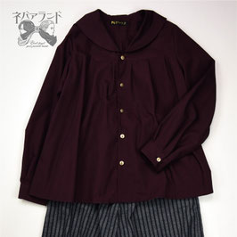 星の船セーラーブラウス〈ボルドー・M〉