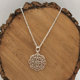 Halskette mit Anhänger Orientflower Silber 925