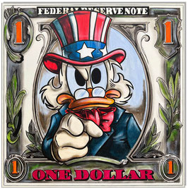BERLINER BILDERMANN EDITION I: Dagobert Duck The One Dollar I - 60 x 60 cm - Artikelnummer 00710