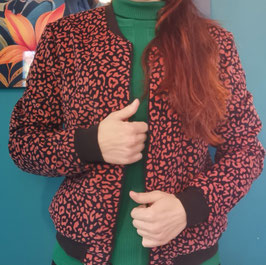 BOMBER VOLEO Collection - VELOURS LEOPARD