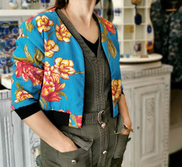 BOMBER 3/4 BAHIA Collection - BLEU CHITA