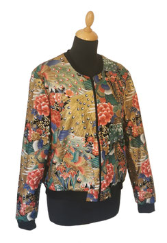 BOMBER JAGRU Collection - MOTIF GRUES STYLE JAPONAIS
