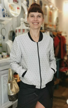 BOMBER ASA Collection - BLANC ARGENTE