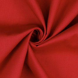 Baumwollstoff in red, roter Popeline 0,25m