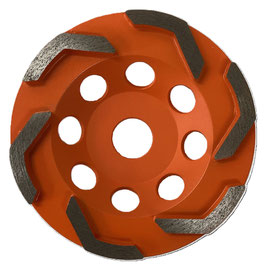 125mm Lシェイプカップ（オレンジ）＃１２０