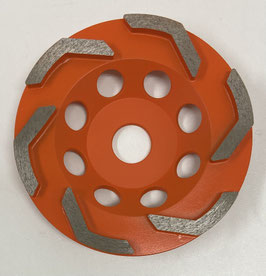 125mm Lシェイプカップ（オレンジ）＃120