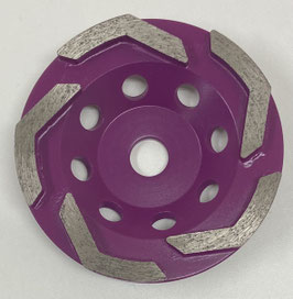 100mm Lシェイプカップ（パープル）＃60