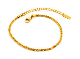 Armband - 18K vergoldet - Singapurkette - FE-HO