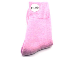 Wollsocken aus 80% Lammwolle - Violett - FE-HO