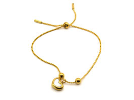 Armband - Herz & Perlen - vergoldet - FE-HO