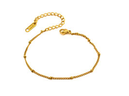 Armband - 18K vergoldet - Goldperlen - FE-HO