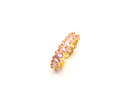 Ring - 18K vergoldet - Rosa Zirkon - FE-HO